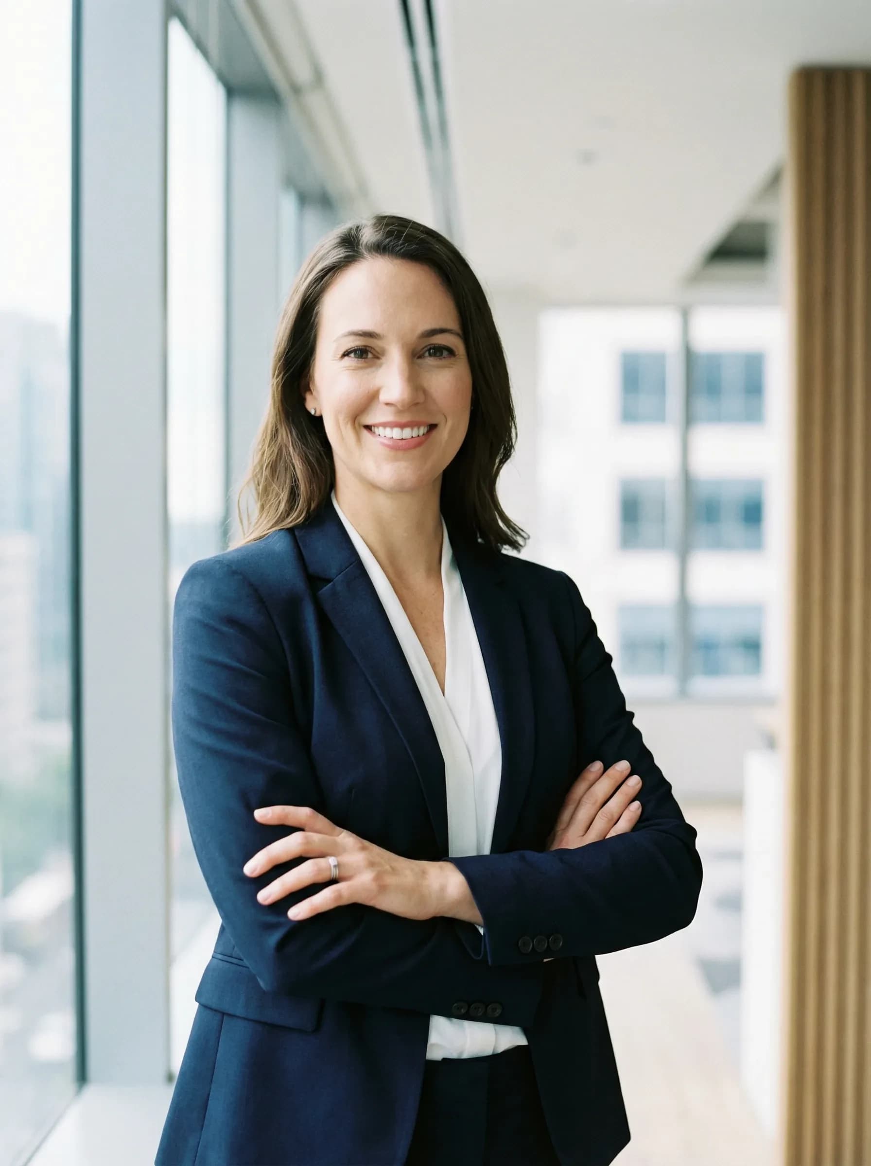 AI character in professional headshot