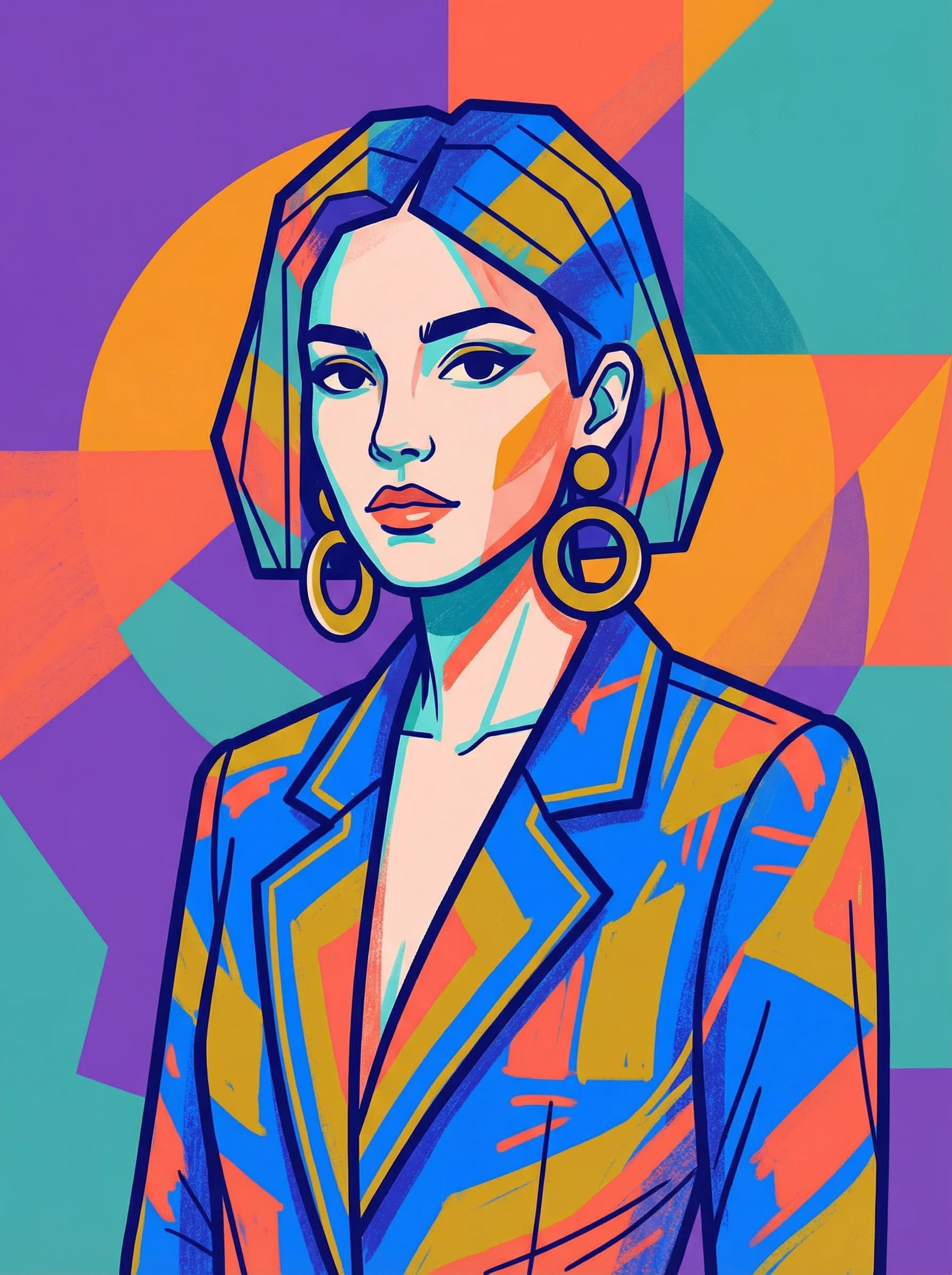 Digital art portrait example