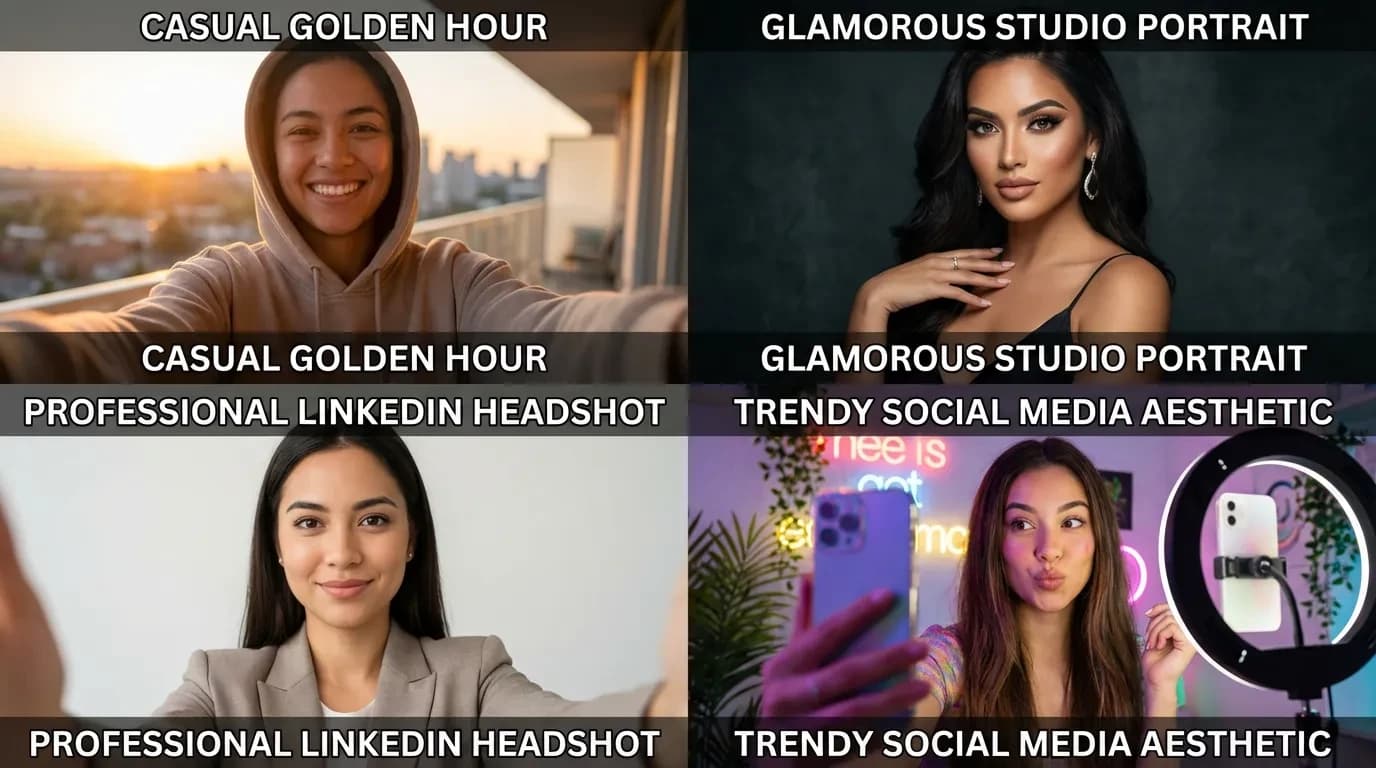 Multiple Selfie Styles