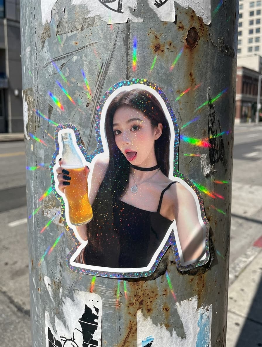 Glitter Sticker